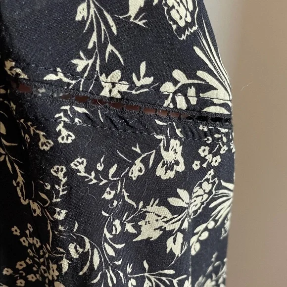 Free People slip dress Forever Fields Black Floral read size intimately free - Picture 9 of 13